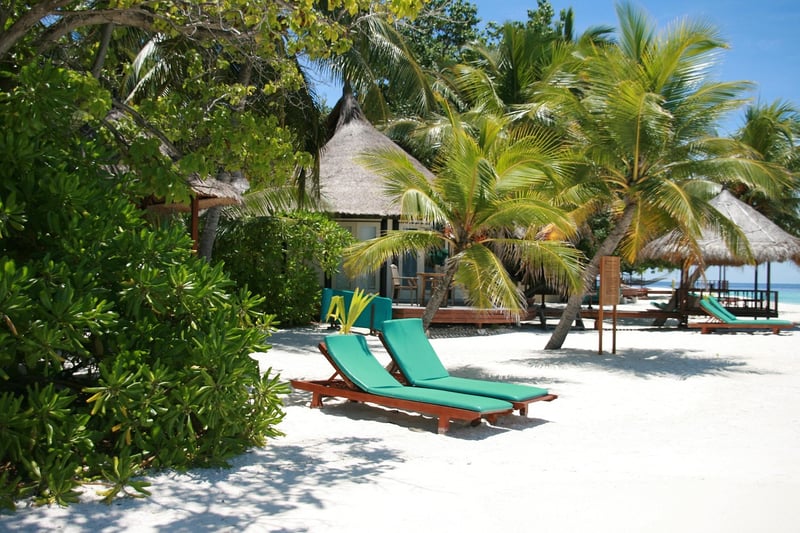 Beachfront Tent in Maldives